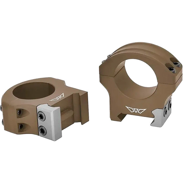Warne Hyperlite Scope Rings Dark Earth 1 In. Low