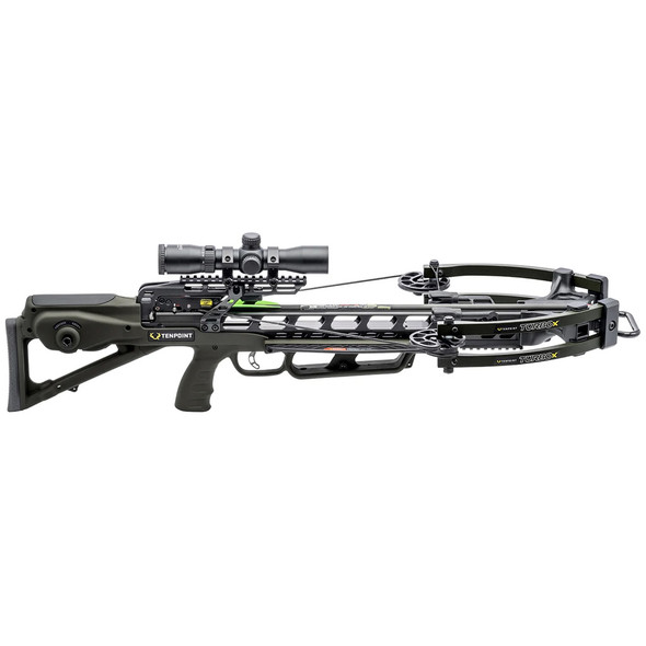Tenpoint Turbo X Crossbow Package Acuslide Rangemaste 100 Scope Moss Green
