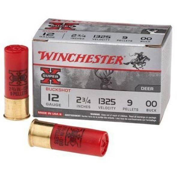 Winchester Super X Load 12 Ga.  2.75 In. Buckshot 00 15 Rd.