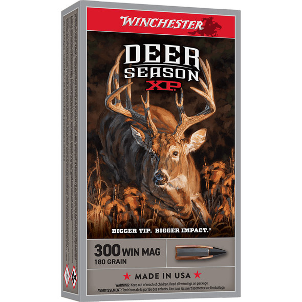 Winchester Deer Season Xp Rifle Ammo 300 Win Mag 180 Gr. 20 Rd.