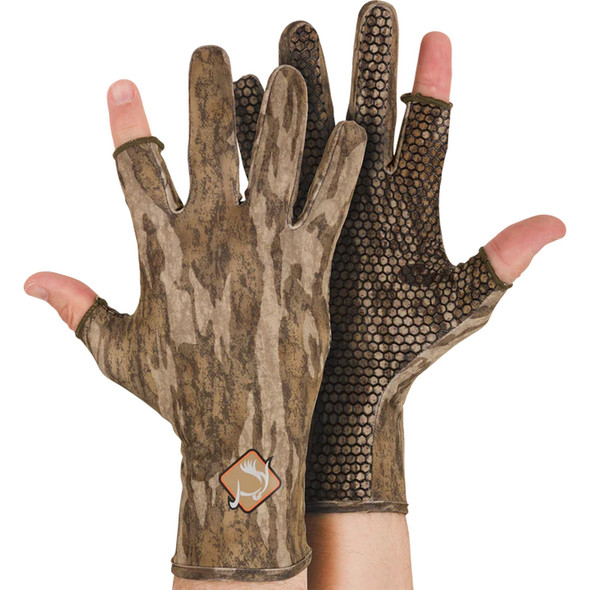 Drake Ol' Tom Performance Stretch Turkey Gloves Mo Bottomland Sm-md