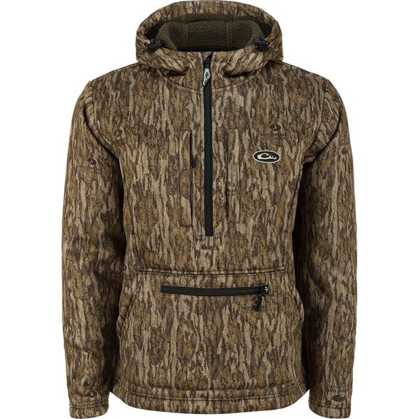 Drake Bmf Ultimate Wader 1/4 Zip Hoodie Mo Og Shadowgrass Large