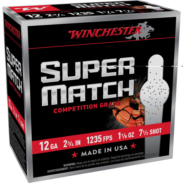 Win Super Match 12ga 2.75" #7 25/250