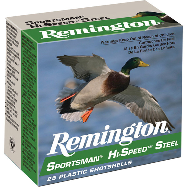 Remington Sportsman Hi-speed Steel Loads 12 Ga. 3.5 In. 1 3/8 Oz. 2 Shot 25 Rd.