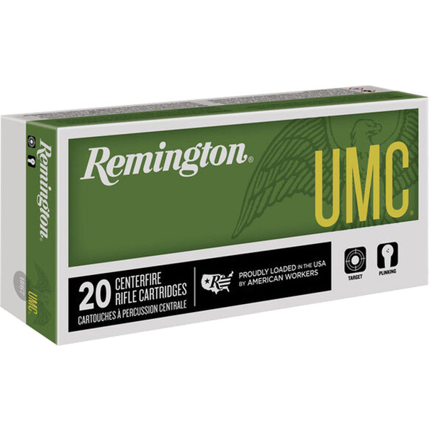 Remington Umc Centerfire Rifle Ammo 22-250 Rem. 45 Gr. Jhp 20 Rd. - 1706378