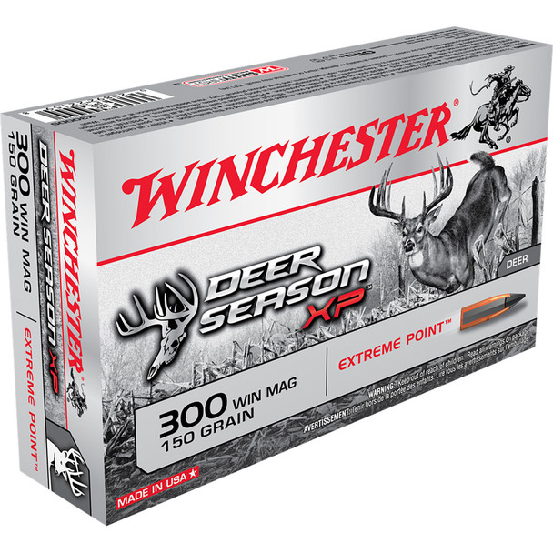 Winchester Deer Season Xp Rifle Ammo 300 Win Mag 150 Gr. Extreme Point 20 Rd.