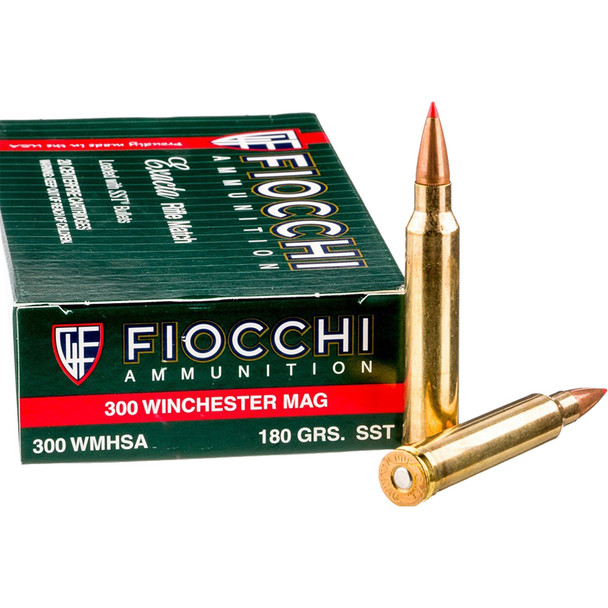 Fiocchi Hyperformance Hunt Rifle Ammo 300 Win. Mag. 180 Gr. Sst 20 Rd.