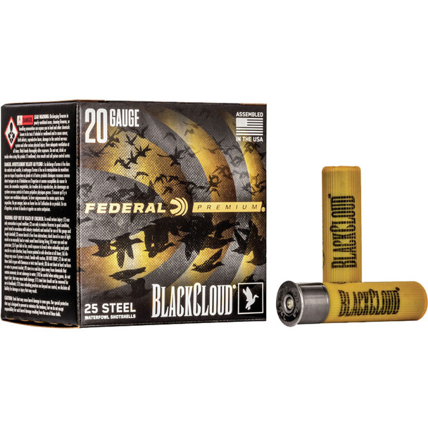 Federal Premium Black Cloud Waterfowl Shotgun Ammo 20 Ga. 3 In. 1 Oz. 3 Shot 25 Rd.