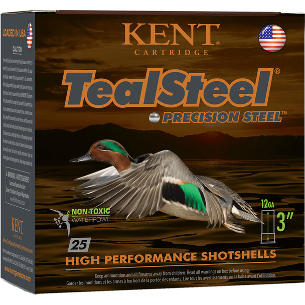 Kent Teal Steel Load 12 Ga. 3 In. 1 1/4 Oz. 6 Shot 25 Rd.