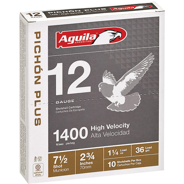 Aguila Pichon Plus Shotgun Load 12 Ga. 2.75 In. 1 1/4 Oz. 7.5 Shot 10 Rd.