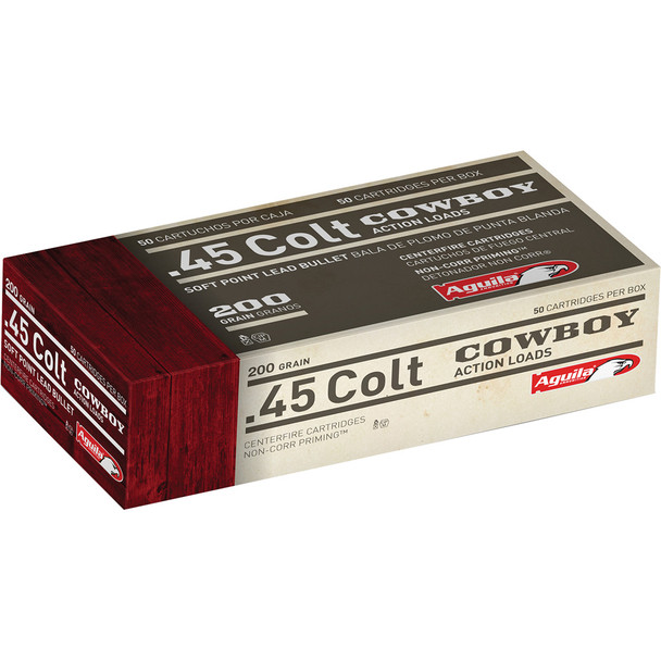 Aguila Pistol Ammo 45 Colt 200 Gr. Spln 50 Rd.