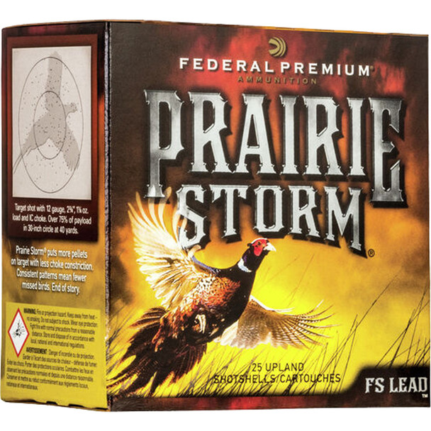 Federal Premium Prairie Storm Shotgun Ammo 20 Ga. 3 In. 1 1/4 Oz. 4 Shot Fs Lead 25 Rd.