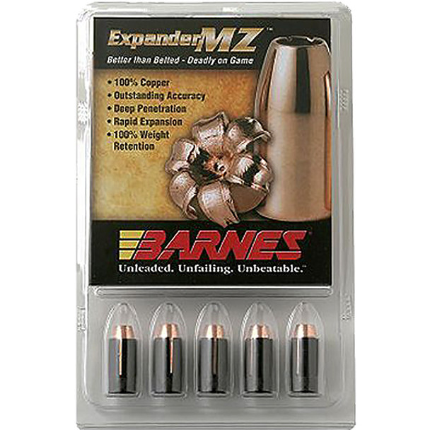 Barnes Muzzleloader Bullets 50 Cal. 300 Gr. Expander Mz Fb 15 Rd.