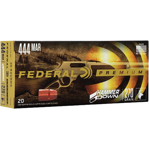 Federal Hammer Down Rifle Ammo 444 Marlin 270 Gr. 20 Rd.