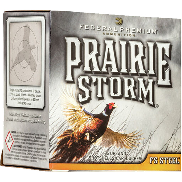 Federal Prairie Storm Fs Steel Shotgun Ammo 20 Ga. 3 In. 7/8 Oz. 3 Shot 25 Rd.