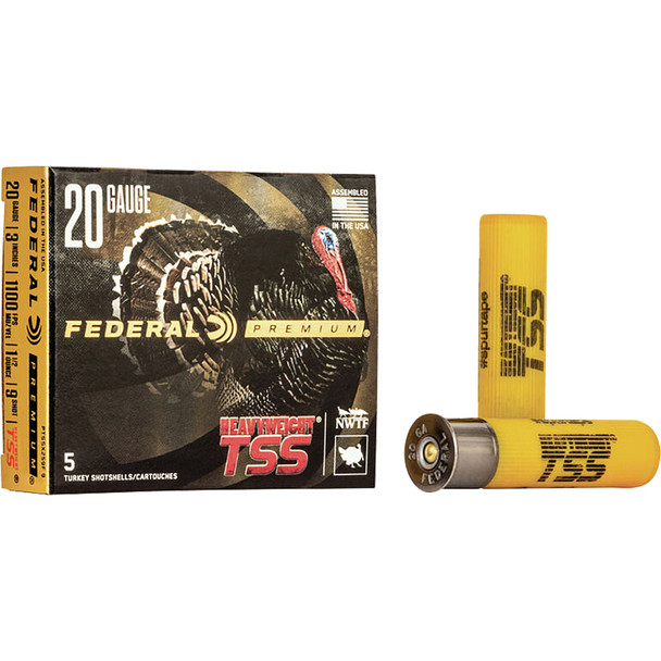 Federal Premium Heavyweight Tss Load 20 Gauge 3 In. 1 1/2 Oz. 9 Shot 5 Rd.