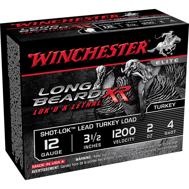 Winchester Long Beard Xr Shot-lok Load 12 Ga. 3.5 In. 2 Oz. 4 Shot 10 Rd.