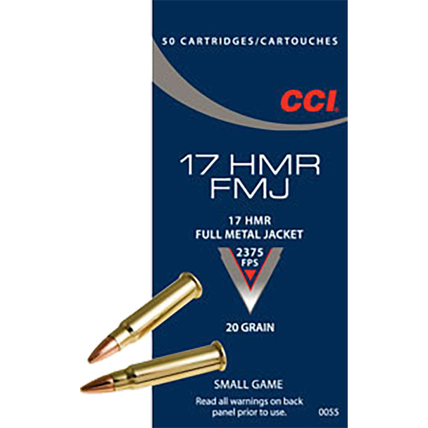 Cci Gamepoint Rimfire Ammo 17 Hmr 20 Gr. Fmj 50 Rd.