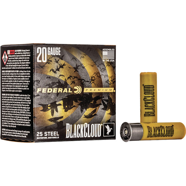 Federal Premium Black Cloud Waterfowl Shotgun Ammo 20 Ga. 3 In. 1 Oz. 4 Shot 25 Rd.