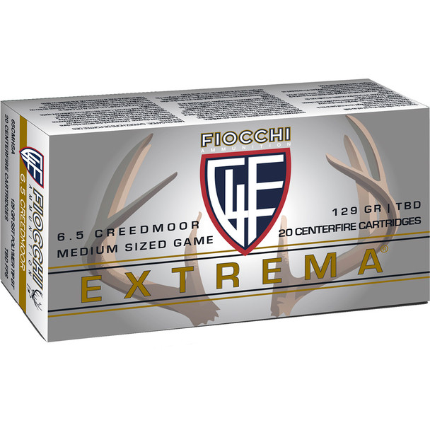 Fiocchi Hyperformance Hunt Rifle Ammo 6.5 Creedmoor 129 Gr. Sst 20 Rd.