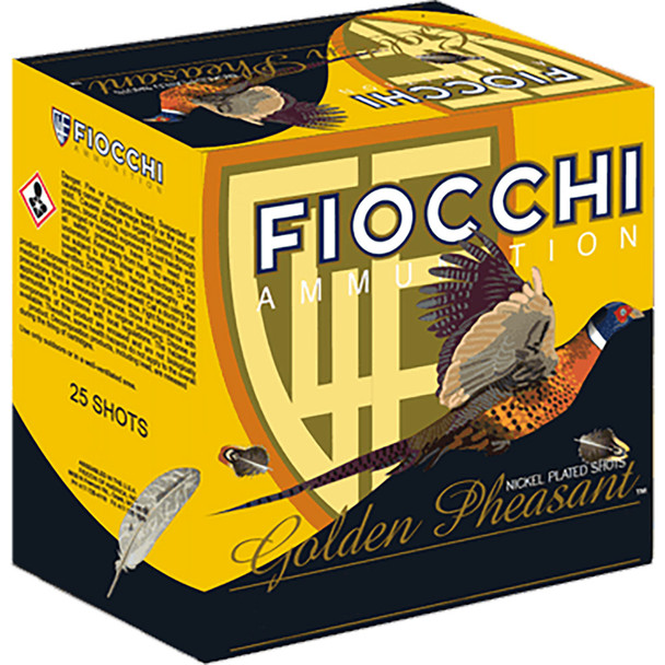 Fiocchi Golden Pheasant Shotgun Loads 12 Ga. 2.75 In. 1 3/8 Oz. 5 Shot 25 Rd.
