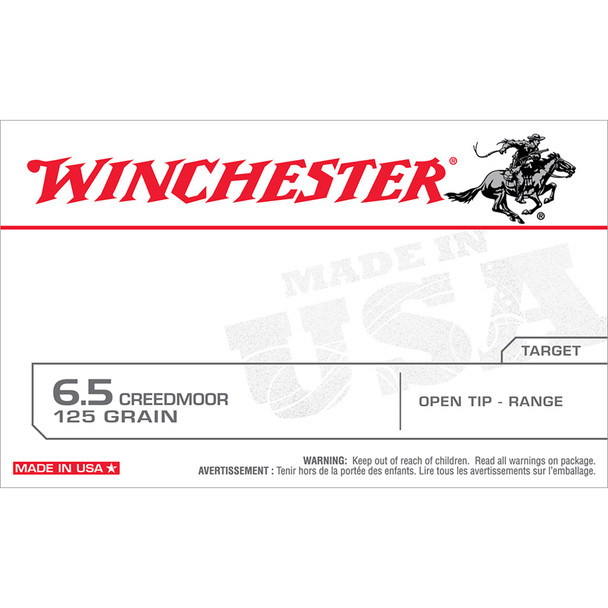 Winchester Usa Rifle Ammo 6.5 Creedmoor 125 Gr. Open Tip Usa 20 Rd.