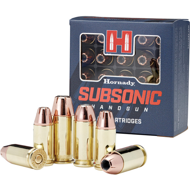 Hornady Subsonic Handgun Ammo 9mm 147 Gr. Xtp 25 Rd.