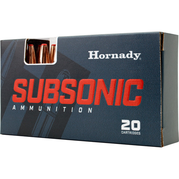 Hornady Subsonic Rifle Ammo 300 Blackout 190 Gr. Sub-x 20 Rd.