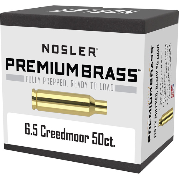 Nosler Custom Brass 6.5mm Creedmoor 50 Pk.