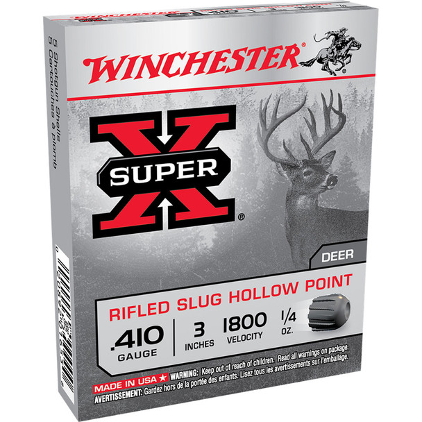 Winchester Super-x Load 410 Ga. 3 In. 1/4 Oz. 5 Shot 5 Rd.