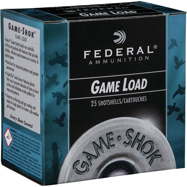 Federal Game-shok Upland Load 12 Gauge 2.75 In. 1 Oz. 8 Shot 25 Rd.