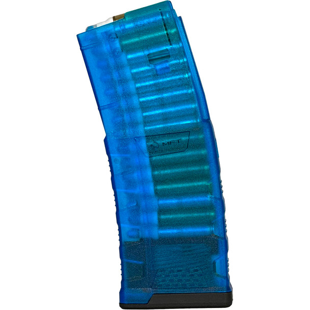 Mft Exd Translucent Blue Mag Ar15 5.56x45mm 30 Rd.
