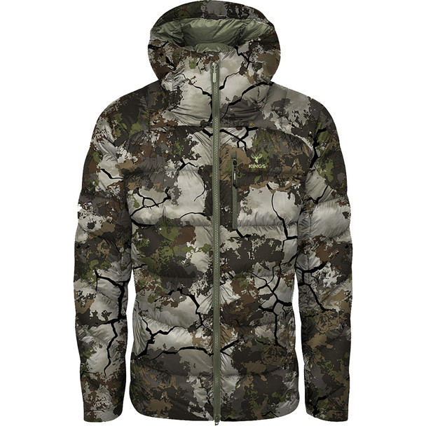Kings Camo Lightweight Puffy Jacket Xl, Kcu,windproof Hooded