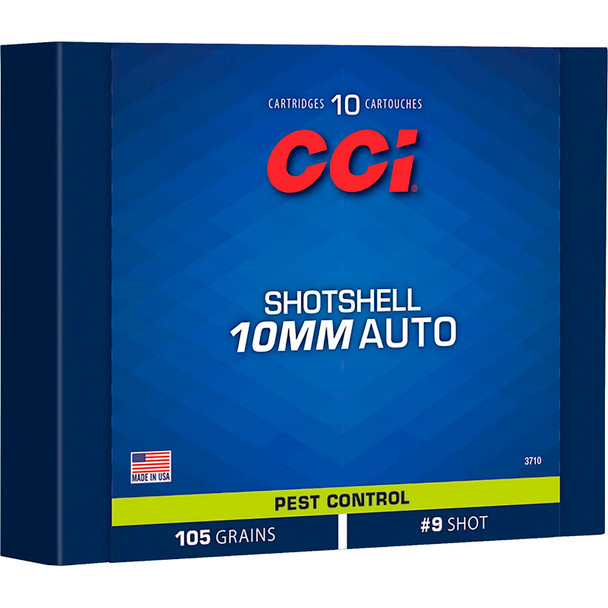 Cci Shotshell Pistol Ammo 10mm Auto 109gr. 9 Shot 10 Rd.