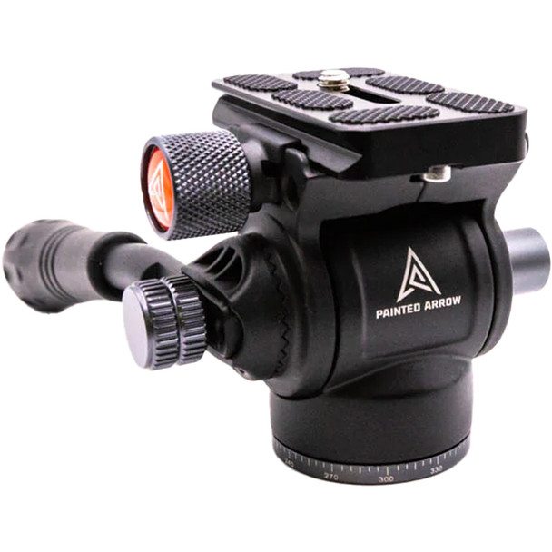 Painted Arrow Fh-1 Tripod Fluid Head  1/4-20 And 3/8-16 Compatible