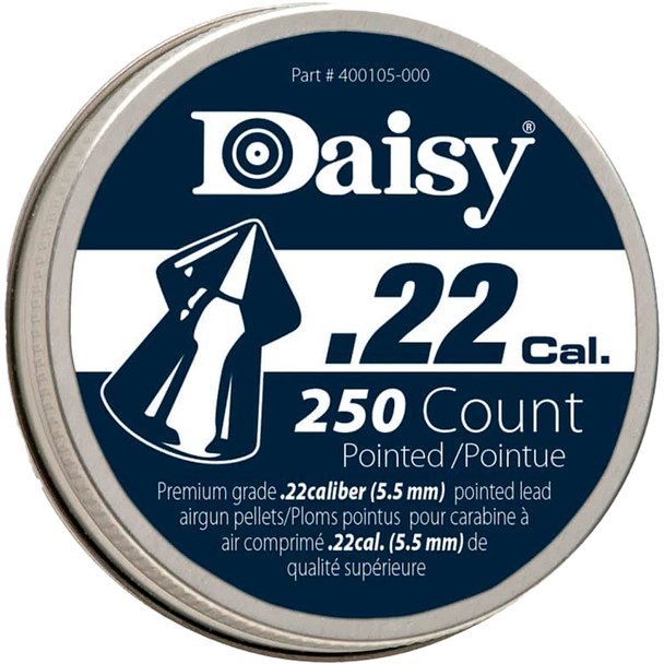 Daisy Precisionmax Pointed Pellets .22 Cal 250 Ct.