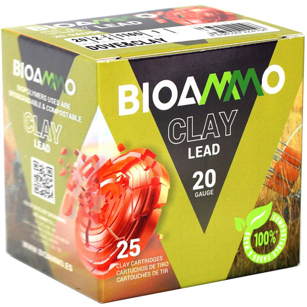 Bioammo Dove & Clay Shotgun Ammo 20 Ga. 1 Oz. 9 Shot Lead
