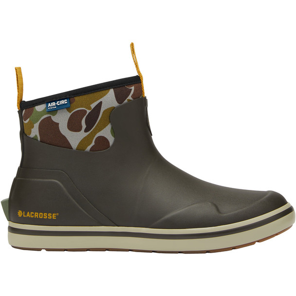 Lacrosse Men's Alpha Deck Boot Black Olive/camo Size 10