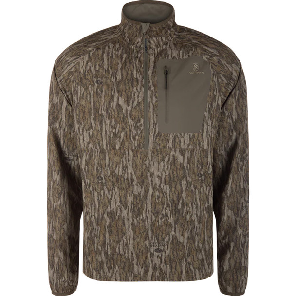 Non-typical Lightweight Swt 1/2 Zip Pullover Mo Og Breakup Large