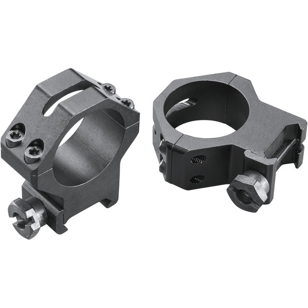 Weaver Classic 4hole Skeleton Rings Matte Black 30mm Xhigh Clamshell Pack
