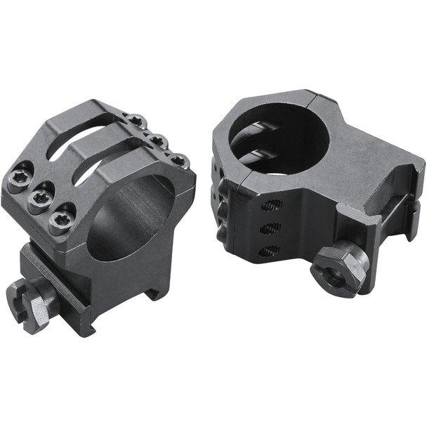 Weaver Classic 6hole Skeleton Rings Matte Black 1" Xxhigh Clamshell Pack