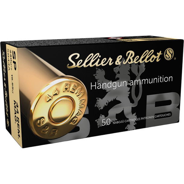 Sellier & Bellot Pistol Ammo 44 Rem Mag 240 Gr. Sp 50 Rd.