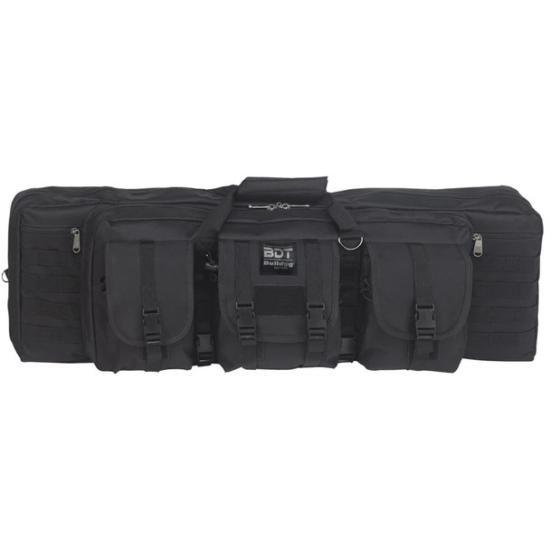 Bulldog Deluxe Double Tactical Rifle Case Black 42 In.