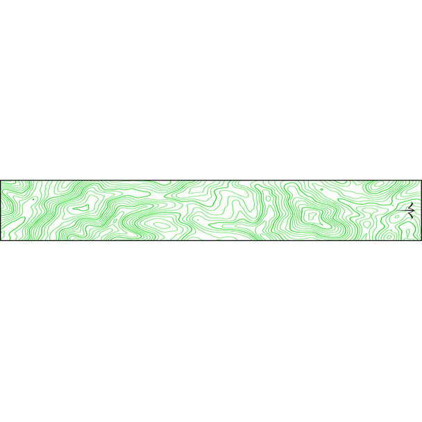 White Water Archery Thin Line Topo Wraps Flo Green 5 In. X 1.125 In. 15 Pk.