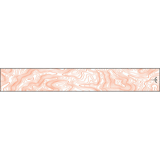 White Water Archery Thin Line Topo Wraps Flo Red 5 In. X 1.125 In. 15 Pk.