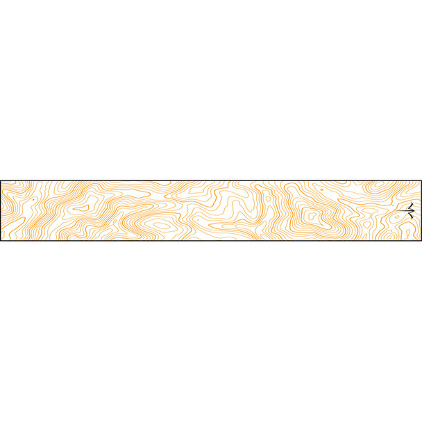 White Water Archery Thin Line Topo Wraps Flo Orange 5 In. X 1.125 In. 15 Pk.