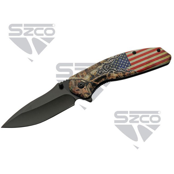 Szco Usa Forest Liner Lock Knife 4.5 In.