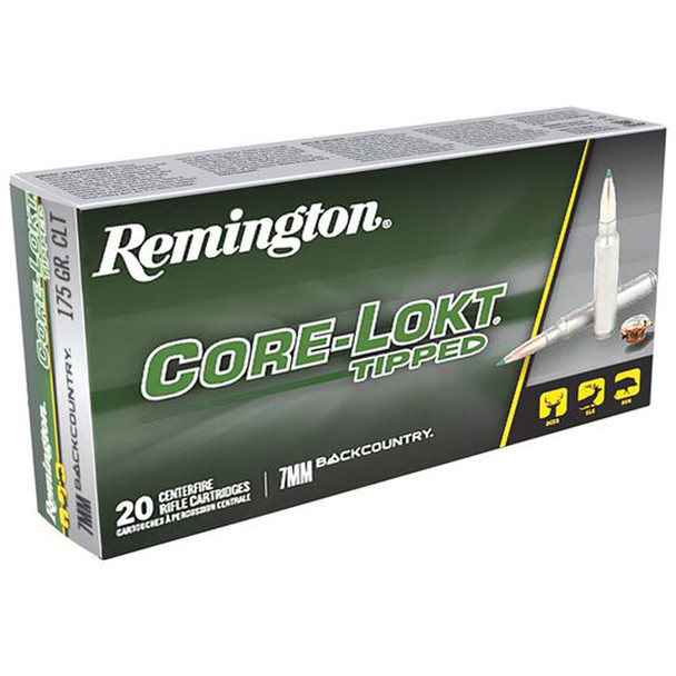 Remington Core-lokt Tipped Rifle Ammo 7mm Bc 175 Gr. Core-lokt Tipped 20 Rd.