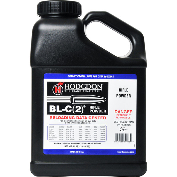 Hodgdon Bl-c(2) Powder 8 Lb. Rifle Hazmat