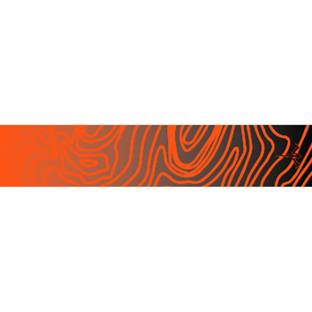 White Water Archery Topo Fade Arrow Wraps  Orange 5 In. X 1.125 In. 15 Pk.